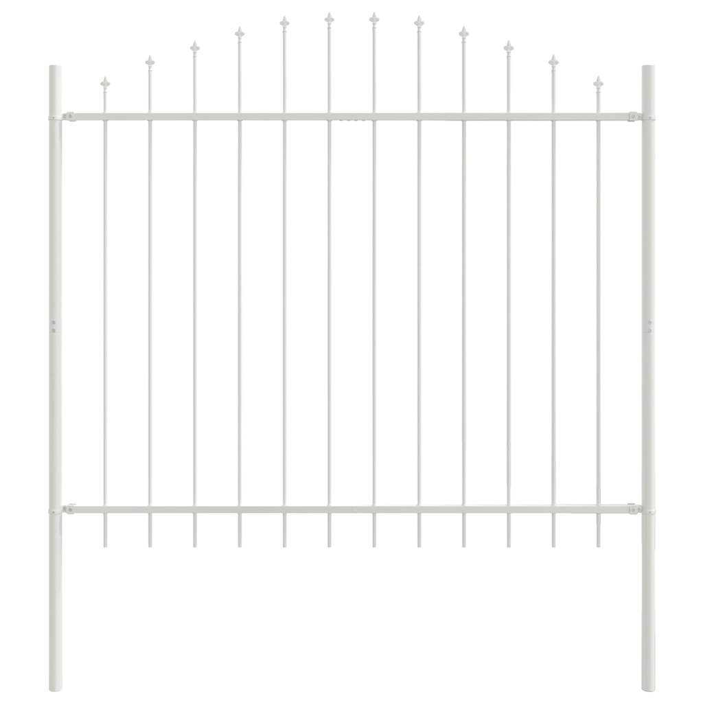 vidaXL Ogrodzenie Ogrodowe 5 pcs Biały 170 x 165 cm