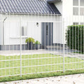 vidaXL Ogrodzenie Ogrodowe 5 pcs Biały 170 x 225 cm
