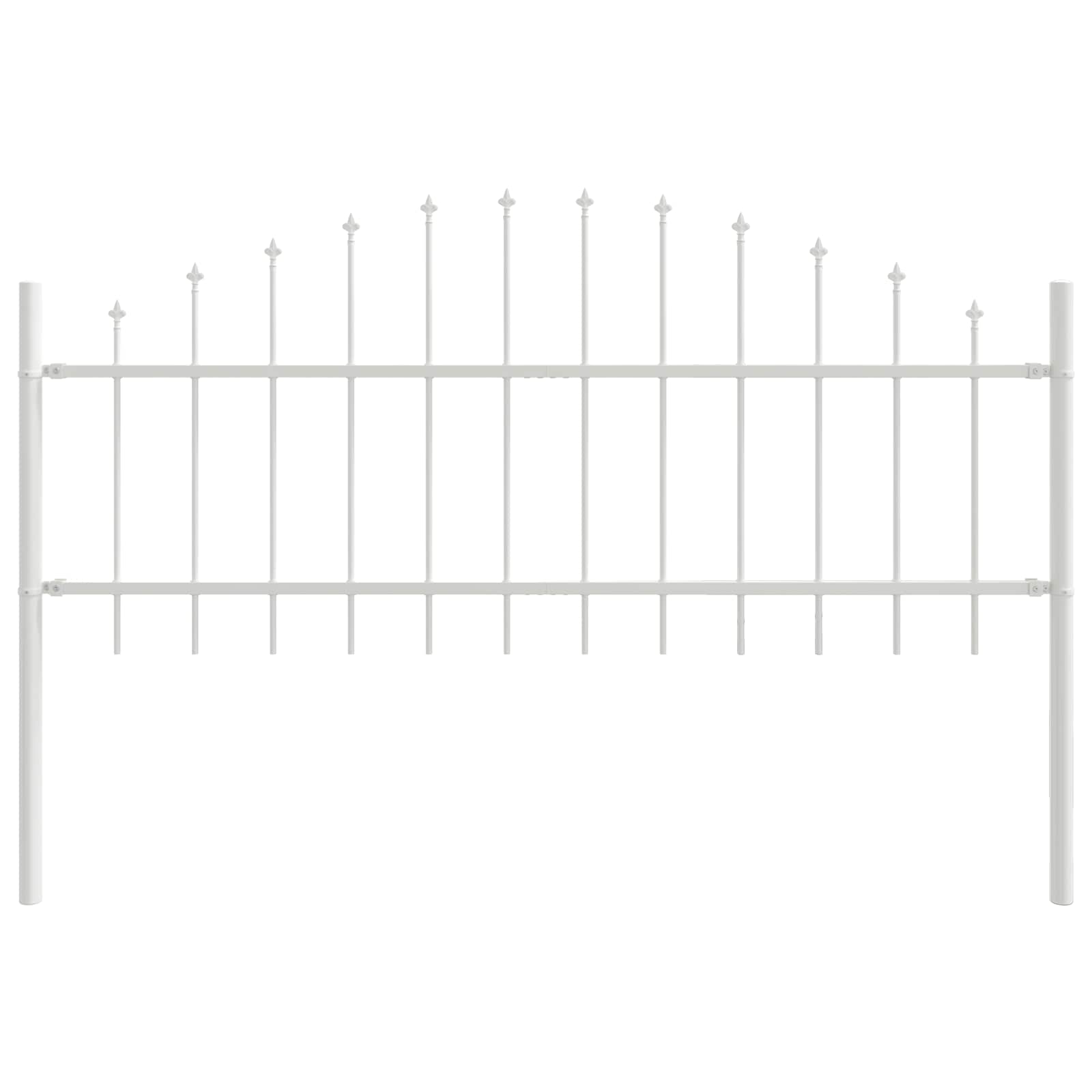 vidaXL Ogrodzenie Ogrodowe Woerden 6 pcs Biały