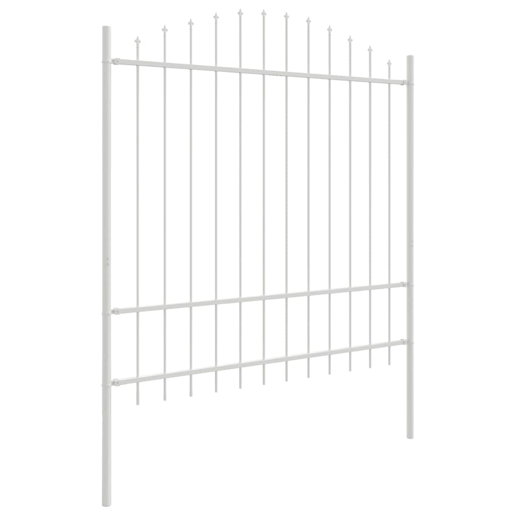 vidaXL Ogrodzenie Ogrodowe 6 pcs Biały 170 x 215 cm