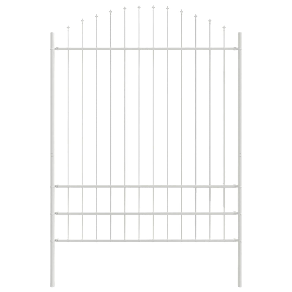vidaXL Ogrodzenie Ogrodowe 6 pcs Biały 170 x 225 cm