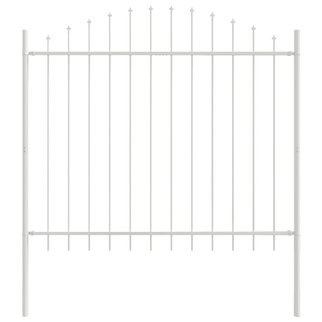 vidaXL Ogrodzenie Ogrodowe 7 pcs Biały 170 x 165 cm