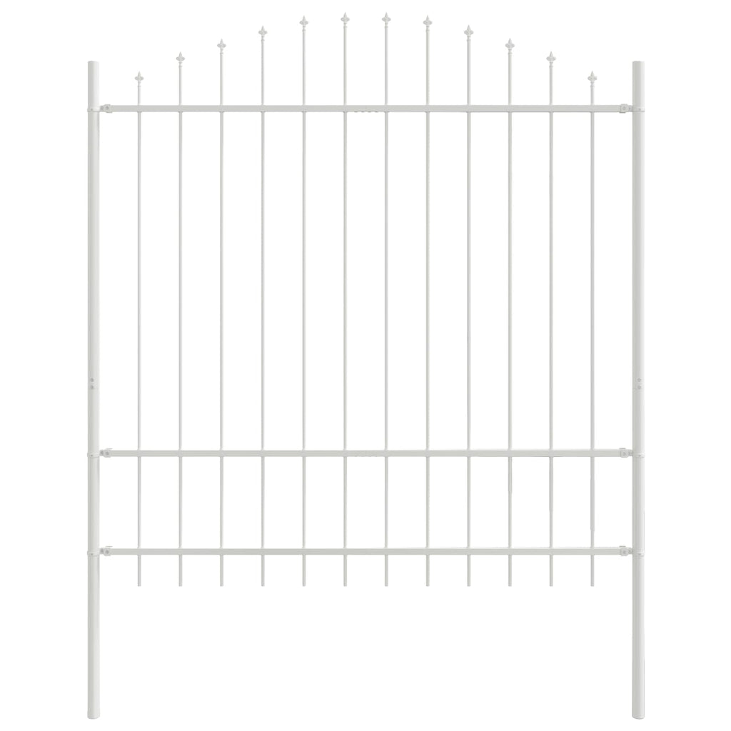 vidaXL Ogrodzenie Ogrodowe 7 pcs Biały 170 x 215 cm