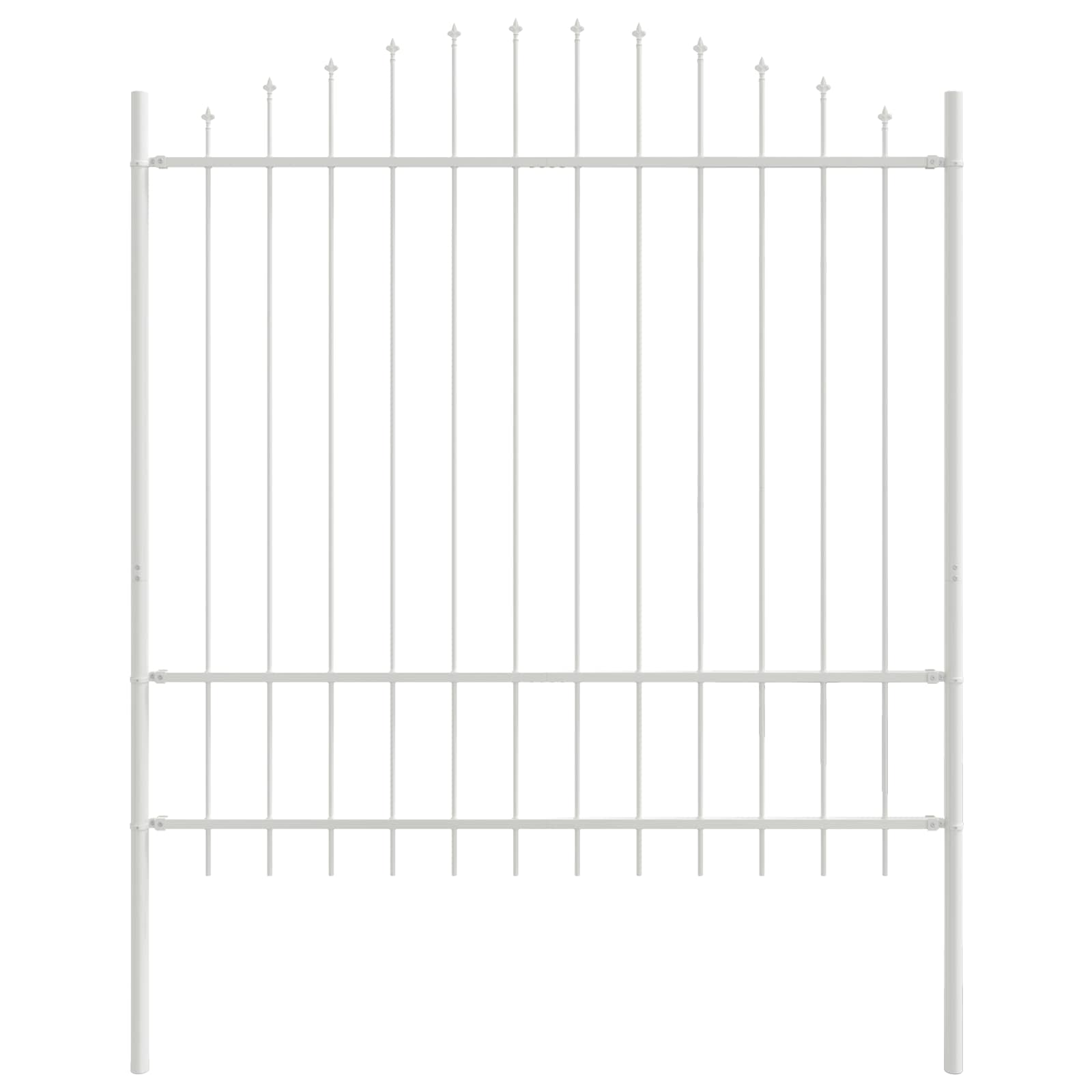 vidaXL Ogrodzenie Ogrodowe 7 pcs Biały 170 x 215 cm