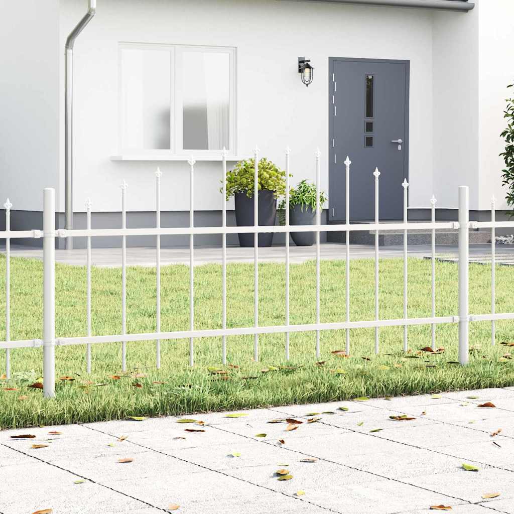 vidaXL Ogrodzenie Ogrodowe Woerden 8 pcs Biały