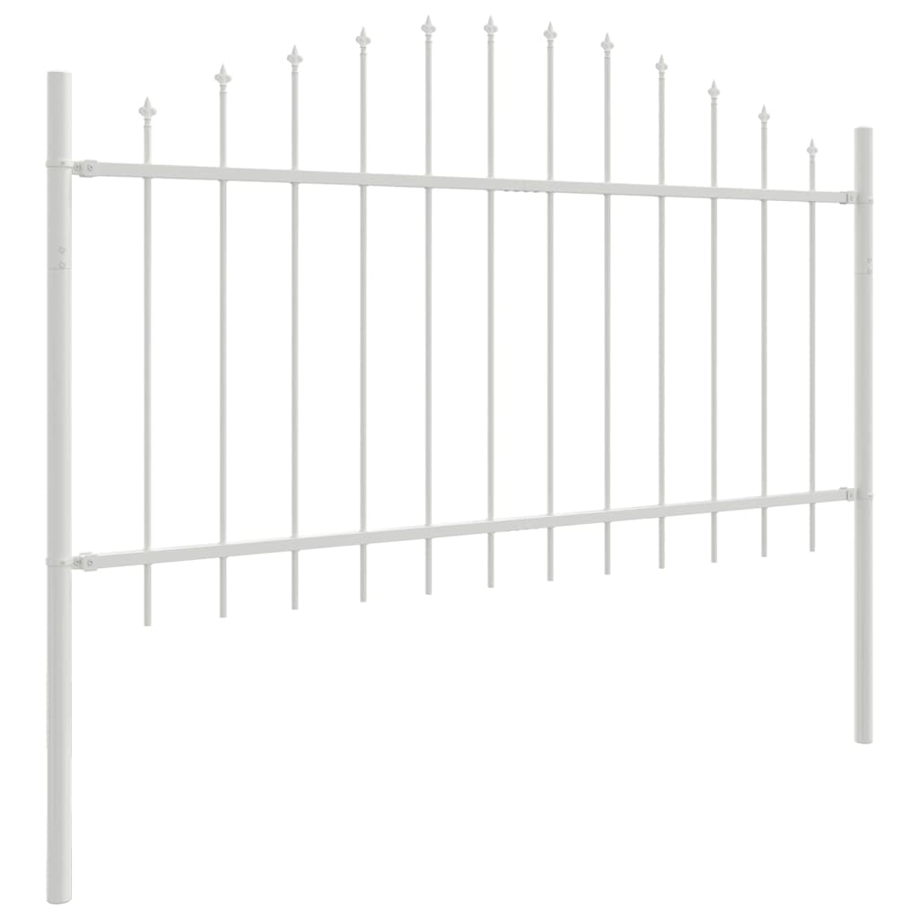 vidaXL Ogrodzenie Ogrodowe 8 pcs Biały 170 x 140 cm