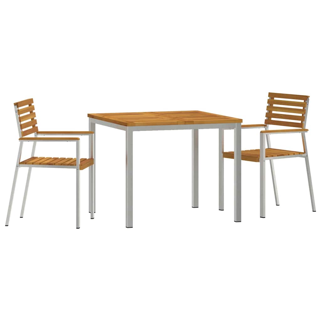 vidaXL Zestaw do jadalni w ogrodzie 3 pcs