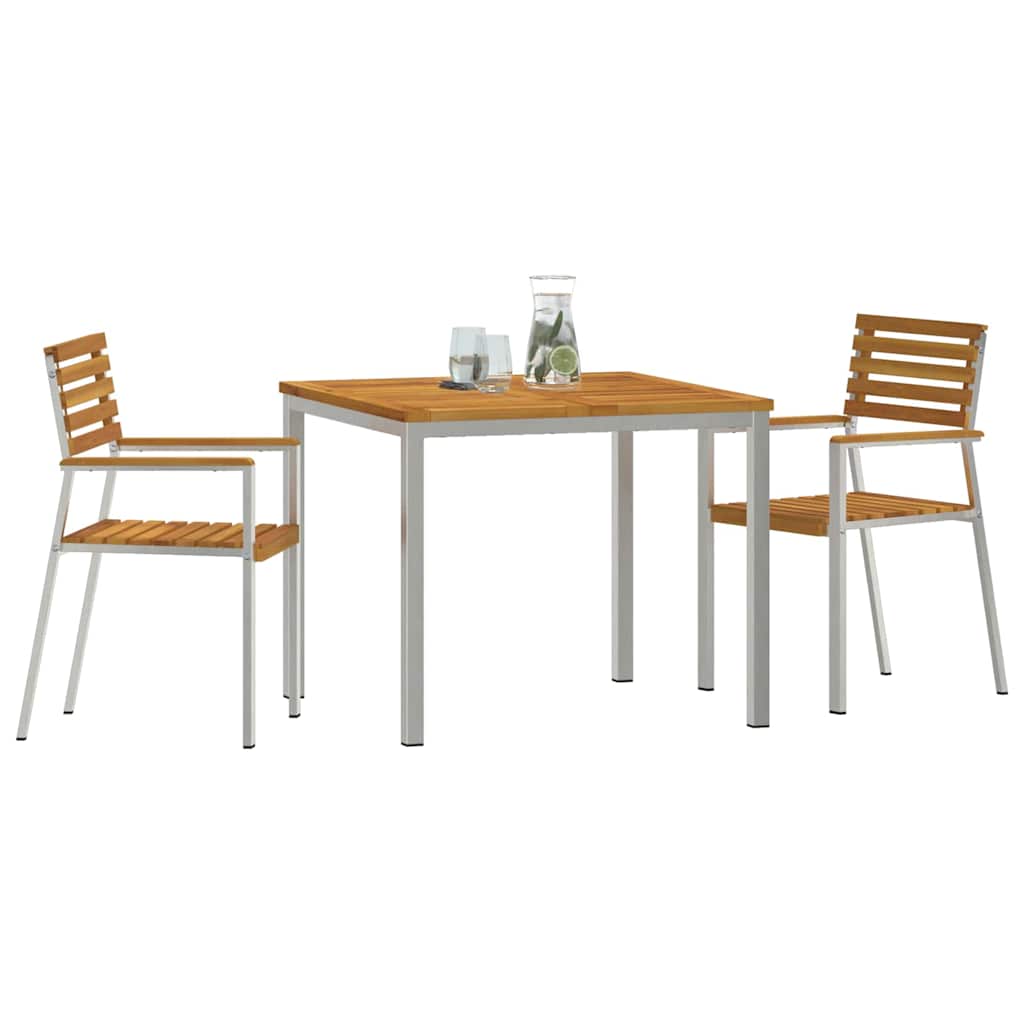 vidaXL Zestaw do jadalni w ogrodzie 3 pcs