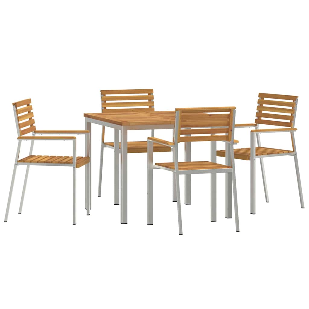 vidaXL Zestaw do jadalni w ogrodzie 5 pcs