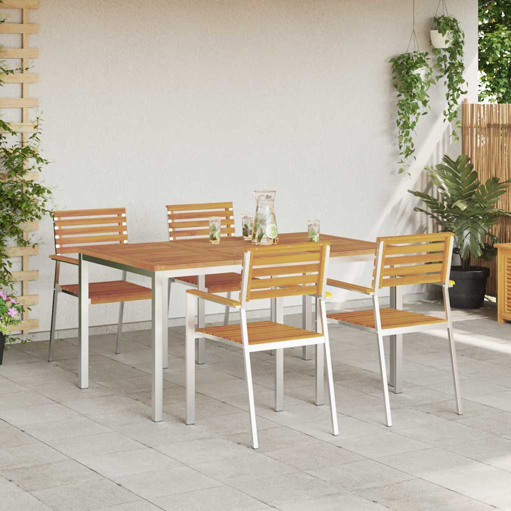 vidaXL Zestaw do jadalni w ogrodzie 5 pcs