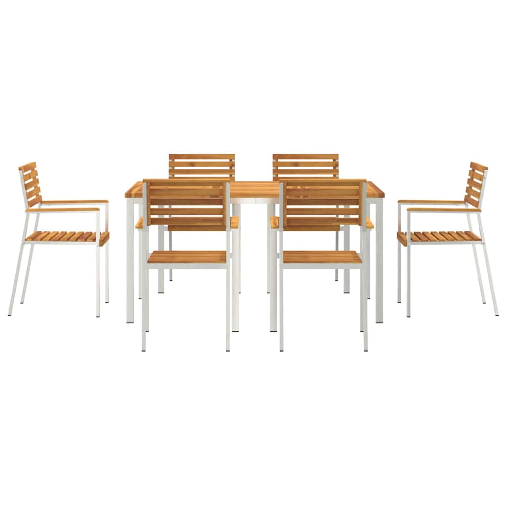 vidaXL Zestaw do jadalni w ogrodzie 7 pcs