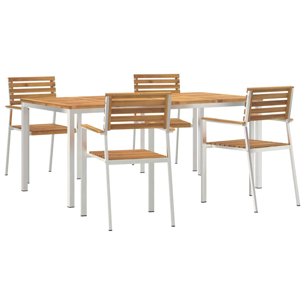 vidaXL Zestaw do jadalni w ogrodzie 5 pcs