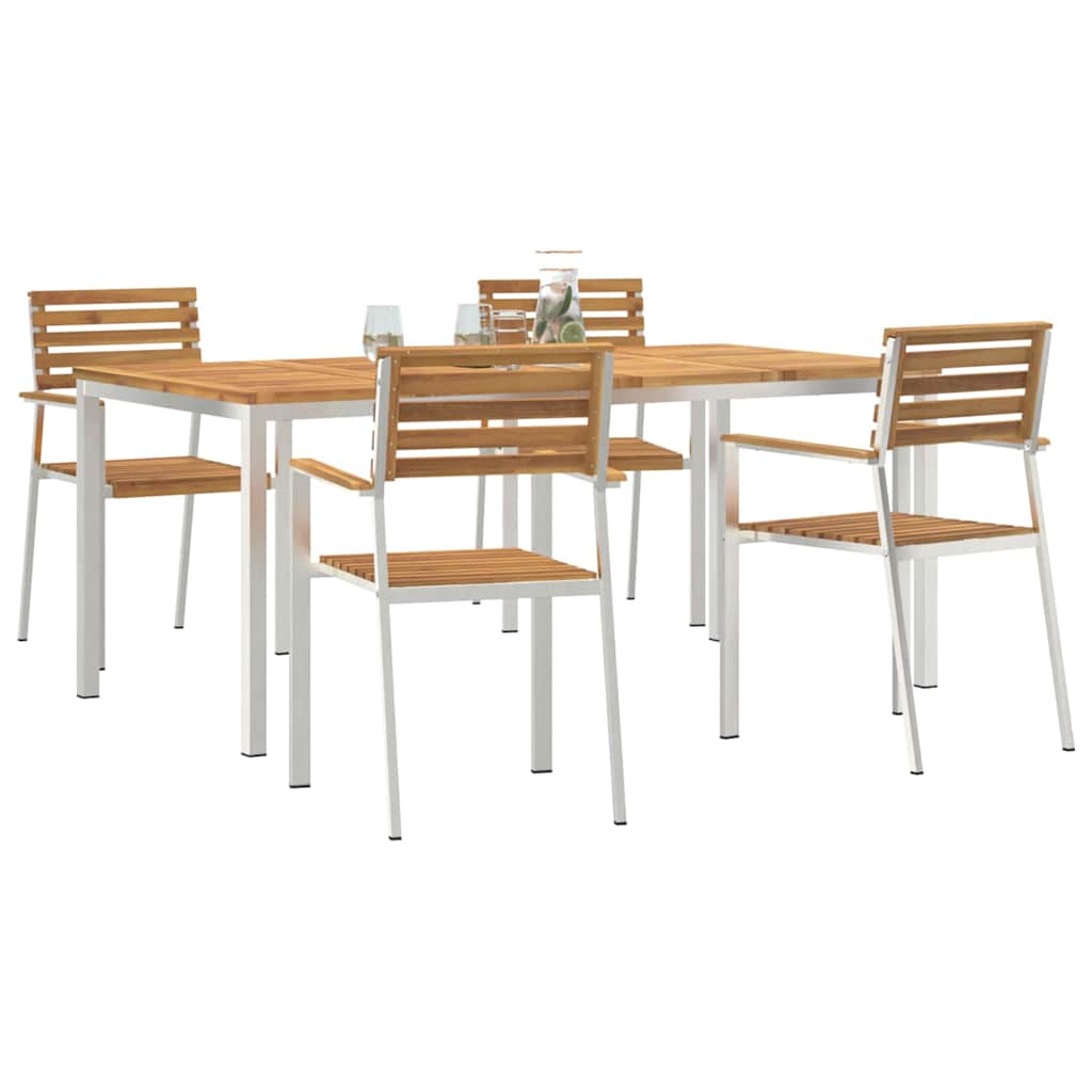 vidaXL Zestaw do jadalni w ogrodzie 5 pcs