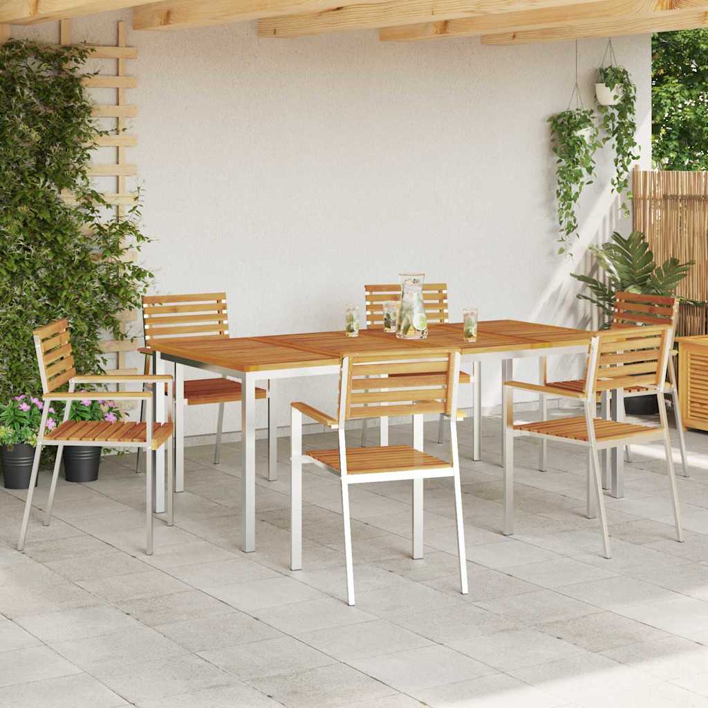 vidaXL Zestaw do jadalni w ogrodzie 7 pcs