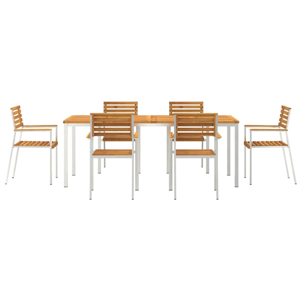 vidaXL Zestaw do jadalni w ogrodzie 7 pcs