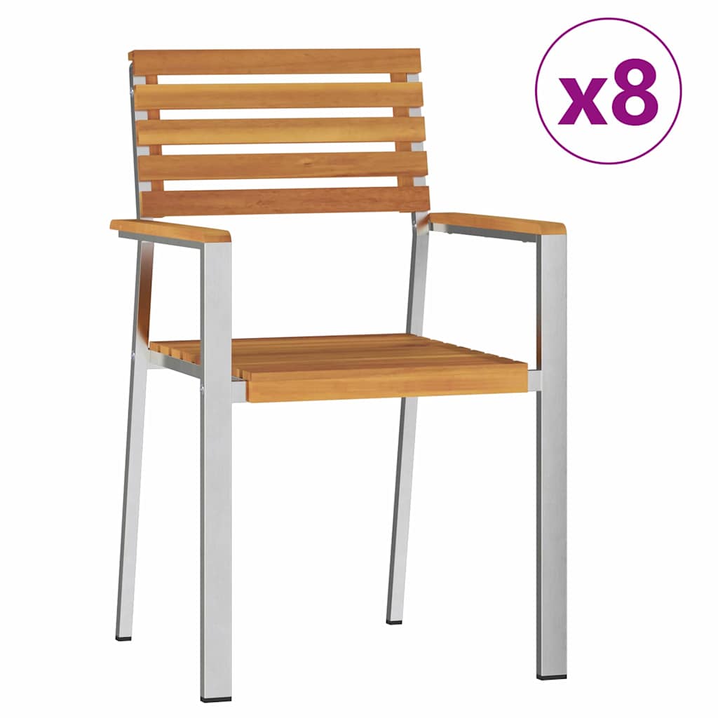 vidaXL Zestaw do jadalni w ogrodzie 9 pcs
