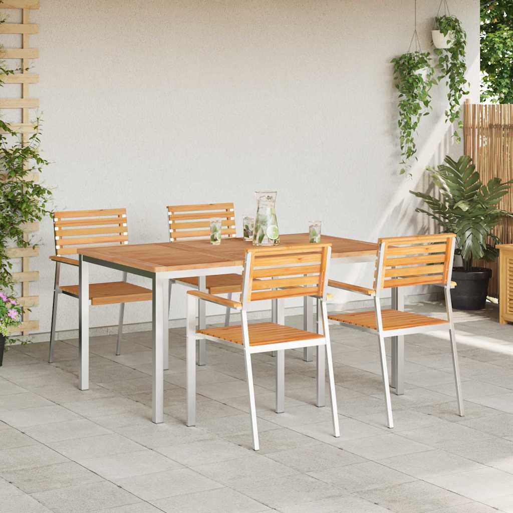 vidaXL Zestaw do jadalni w ogrodzie 5 pcs