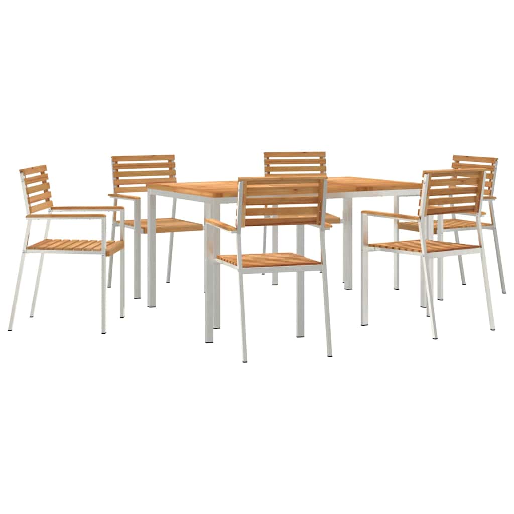 vidaXL Zestaw do jadalni w ogrodzie 7 pcs