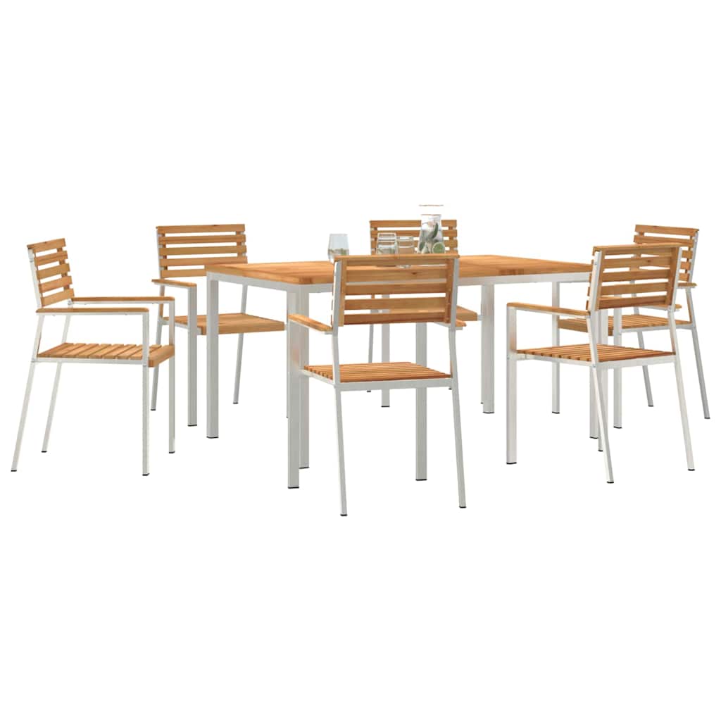 vidaXL Zestaw do jadalni w ogrodzie 7 pcs