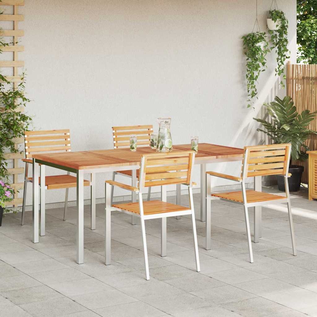 vidaXL Zestaw do jadalni w ogrodzie 5 pcs