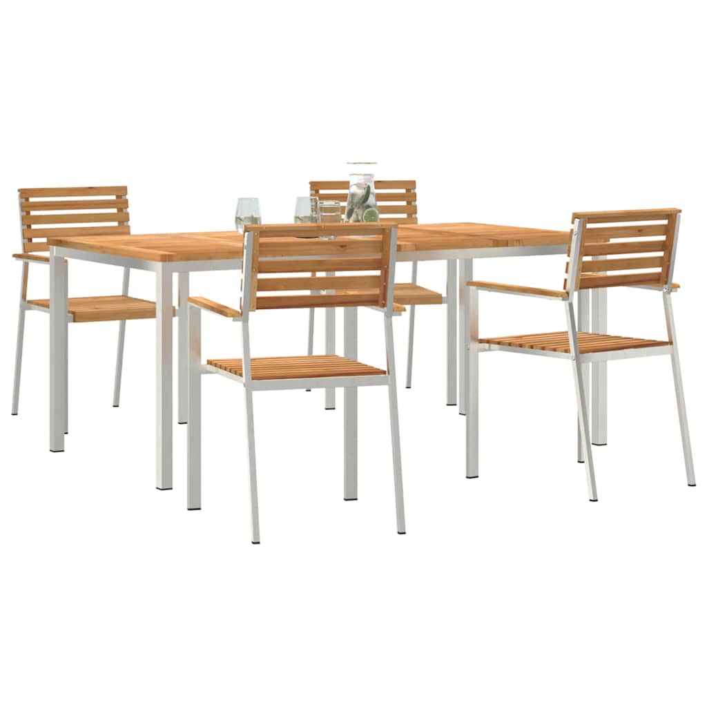 vidaXL Zestaw do jadalni w ogrodzie 5 pcs
