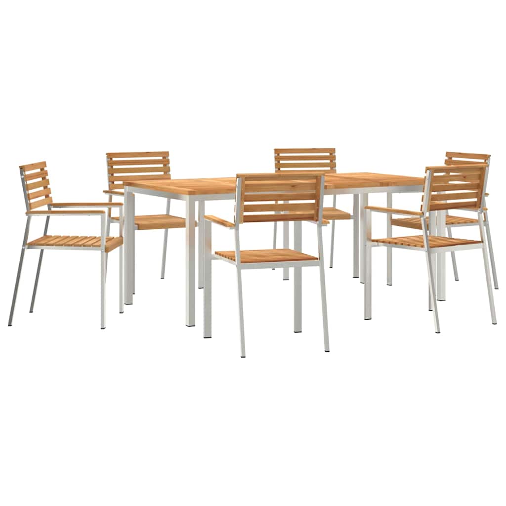 vidaXL Zestaw do jadalni w ogrodzie 7 pcs