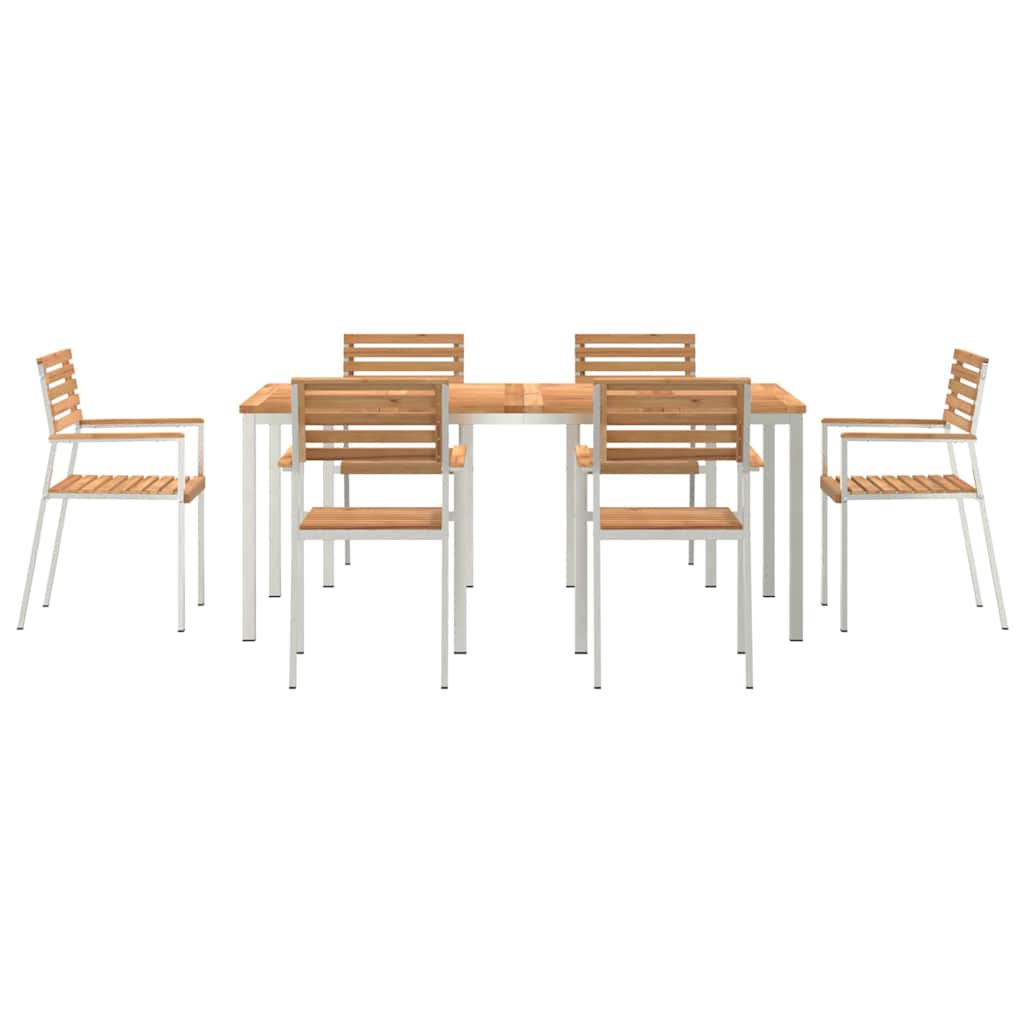vidaXL Zestaw do jadalni w ogrodzie 7 pcs