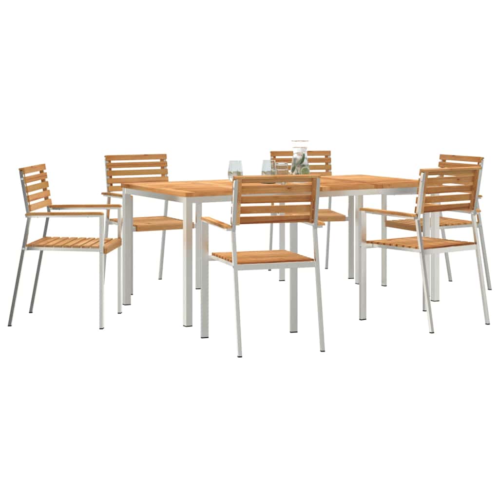vidaXL Zestaw do jadalni w ogrodzie 7 pcs