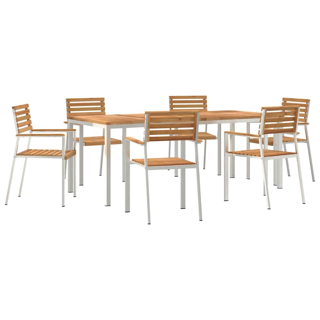 vidaXL Zestaw do jadalni w ogrodzie 7 pcs