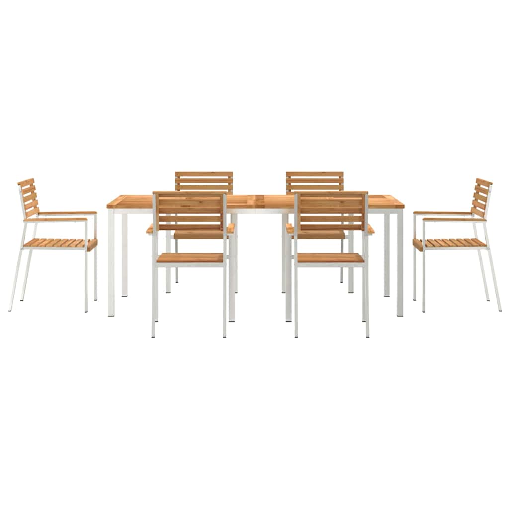 vidaXL Zestaw do jadalni w ogrodzie 7 pcs