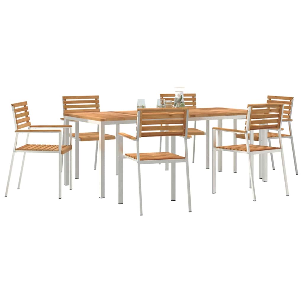 vidaXL Zestaw do jadalni w ogrodzie 7 pcs