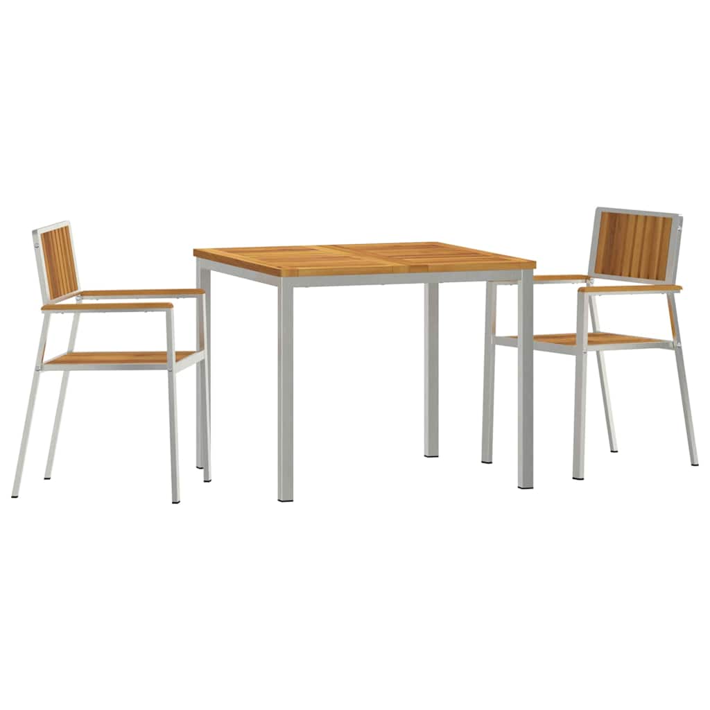 vidaXL Zestaw do jedzenia na zewnątrz 3 pcs