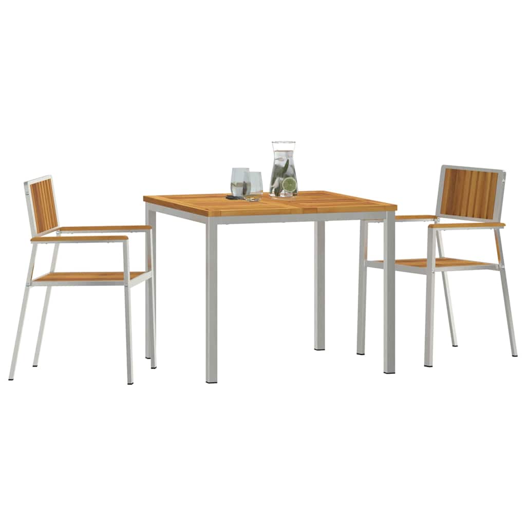 vidaXL Zestaw do jedzenia na zewnątrz 3 pcs