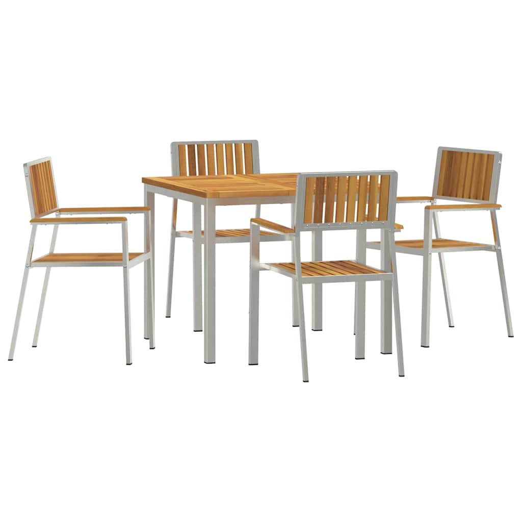 vidaXL Zestaw do jedzenia na zewnątrz 5 pcs
