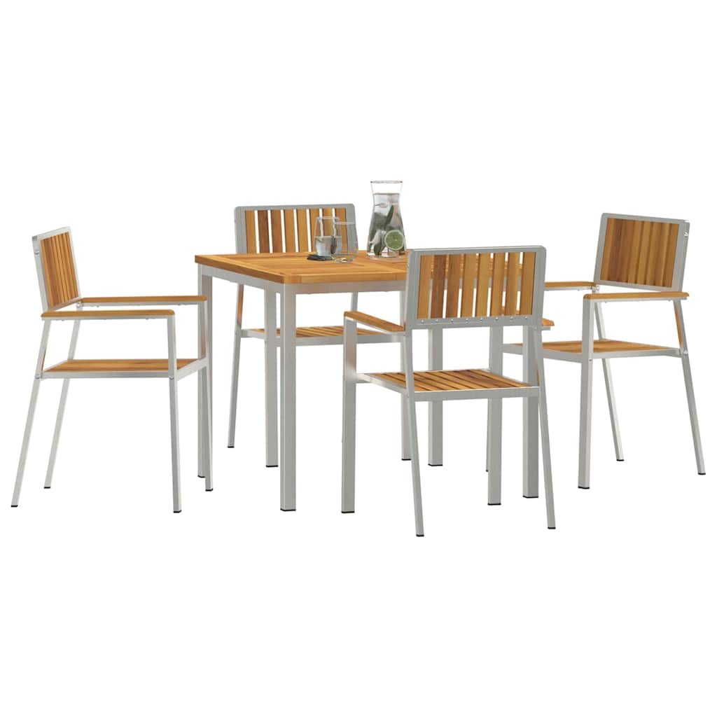 vidaXL Zestaw do jedzenia na zewnątrz 5 pcs