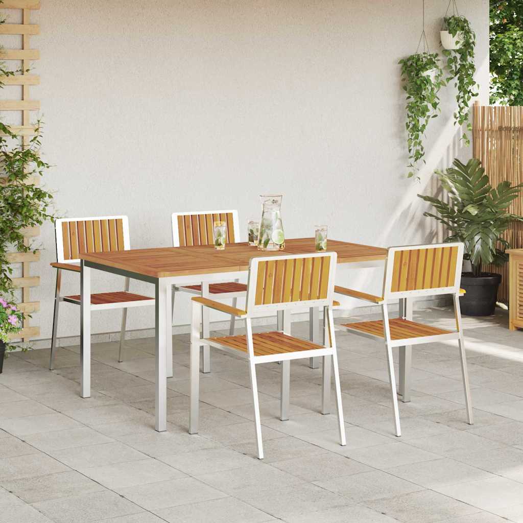vidaXL Zestaw do jedzenia na zewnątrz 5 pcs