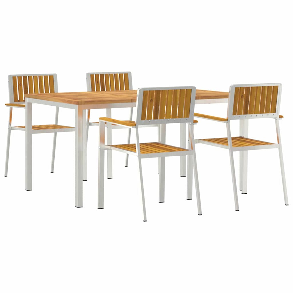 vidaXL Zestaw do jedzenia na zewnątrz 5 pcs