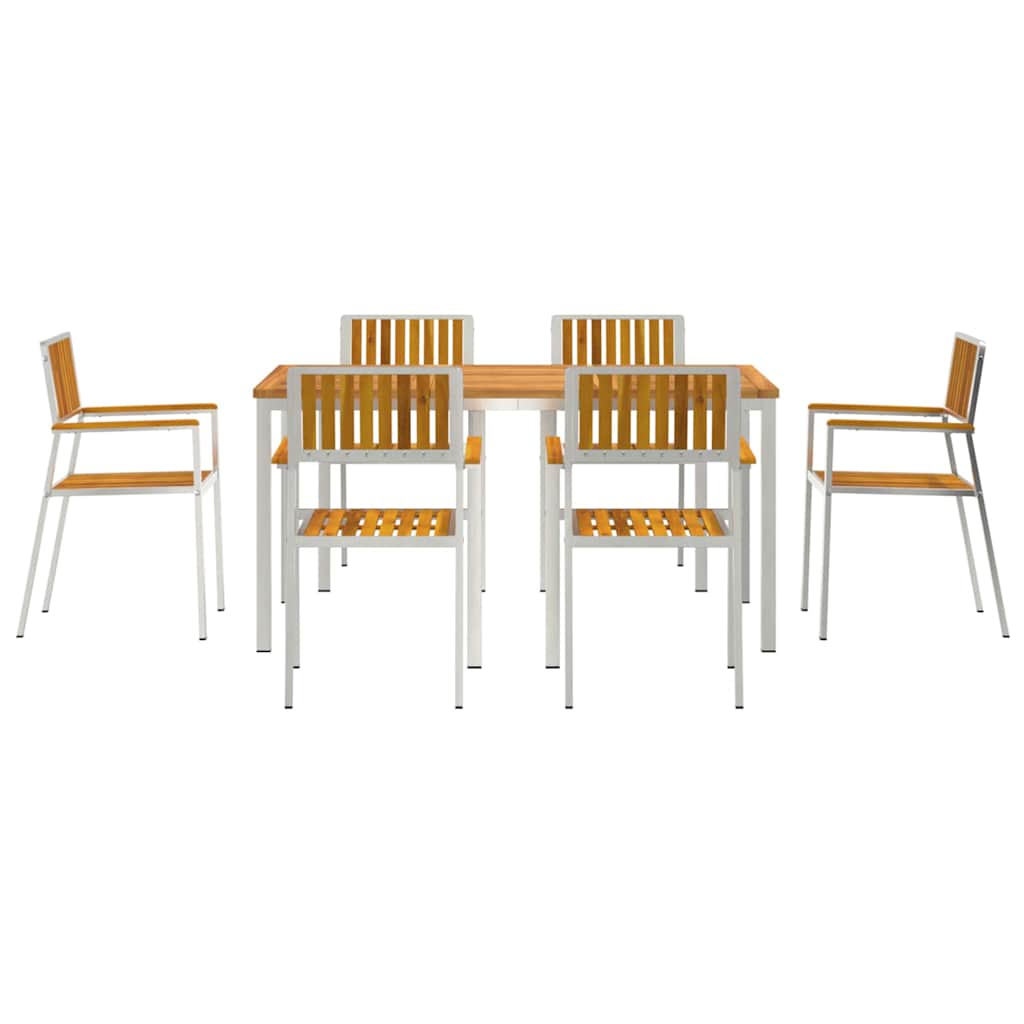 vidaXL Zestaw do jedzenia na zewnątrz 7 pcs