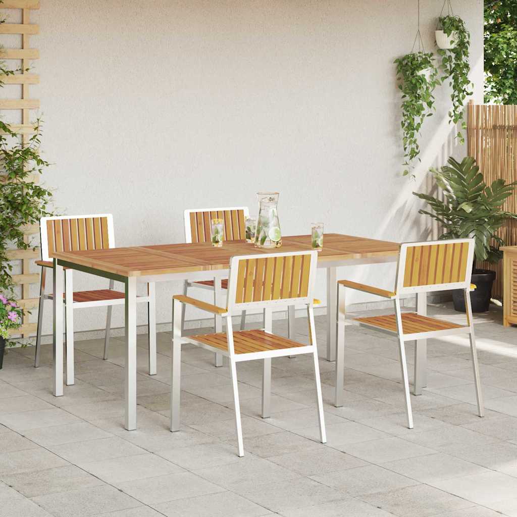 vidaXL Zestaw do jedzenia na zewnątrz 5 pcs
