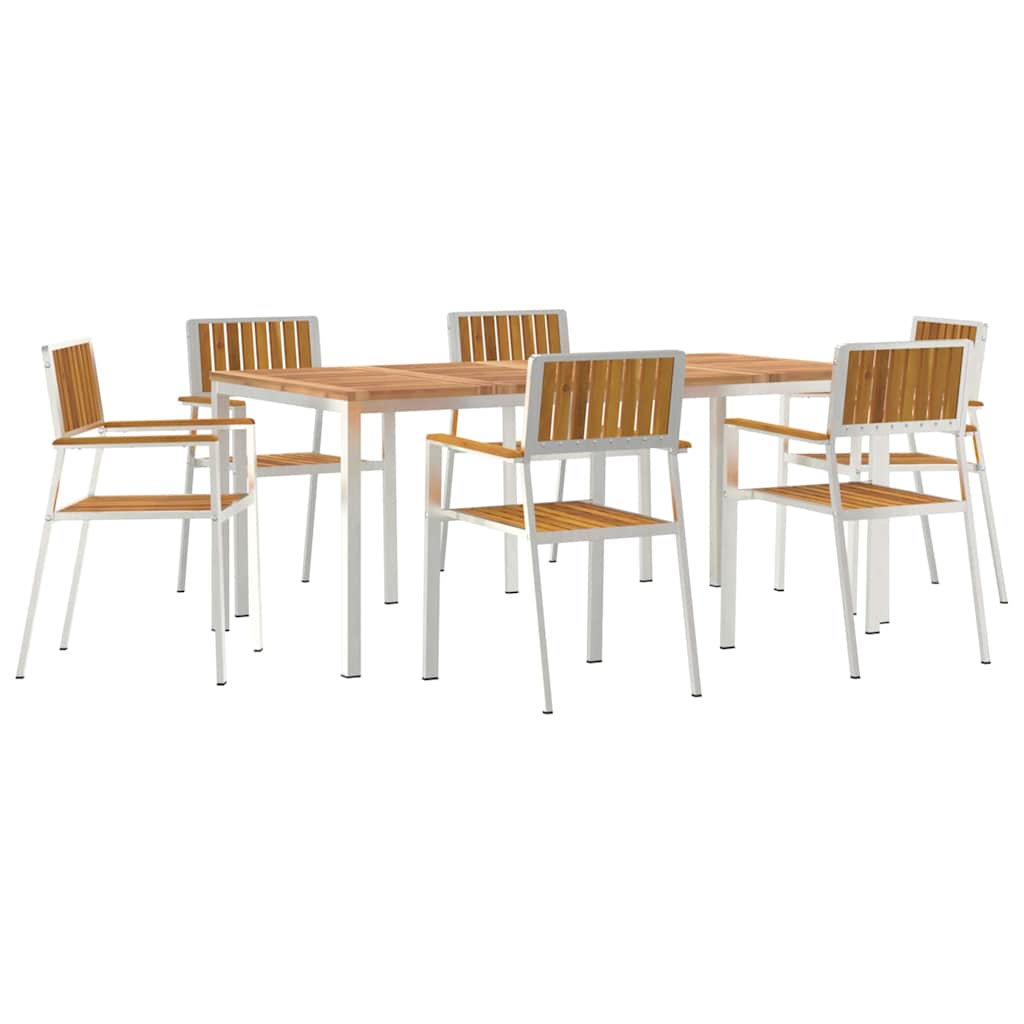 vidaXL Zestaw do jedzenia na zewnątrz 7 pcs