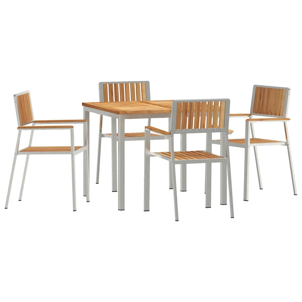 vidaXL Zestaw do jedzenia na zewnątrz 5 pcs