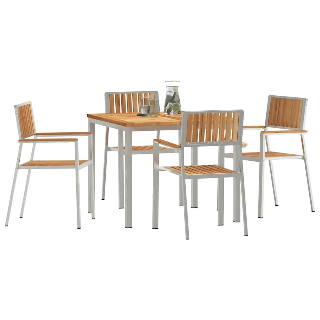 vidaXL Zestaw do jedzenia na zewnątrz 5 pcs