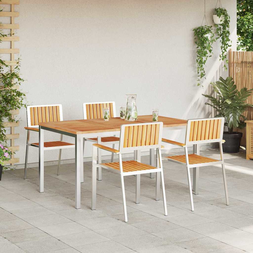 vidaXL Zestaw do jedzenia na zewnątrz 5 pcs
