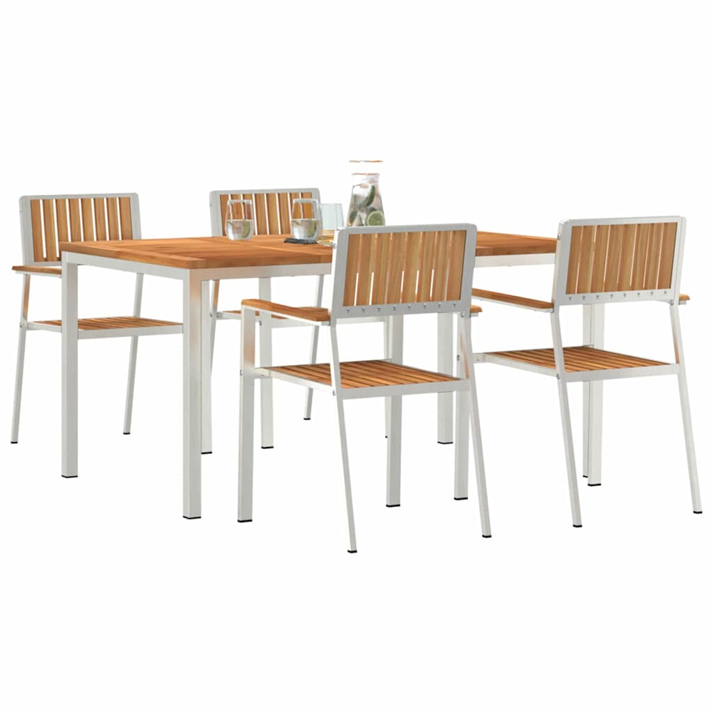 vidaXL Zestaw do jedzenia na zewnątrz 5 pcs