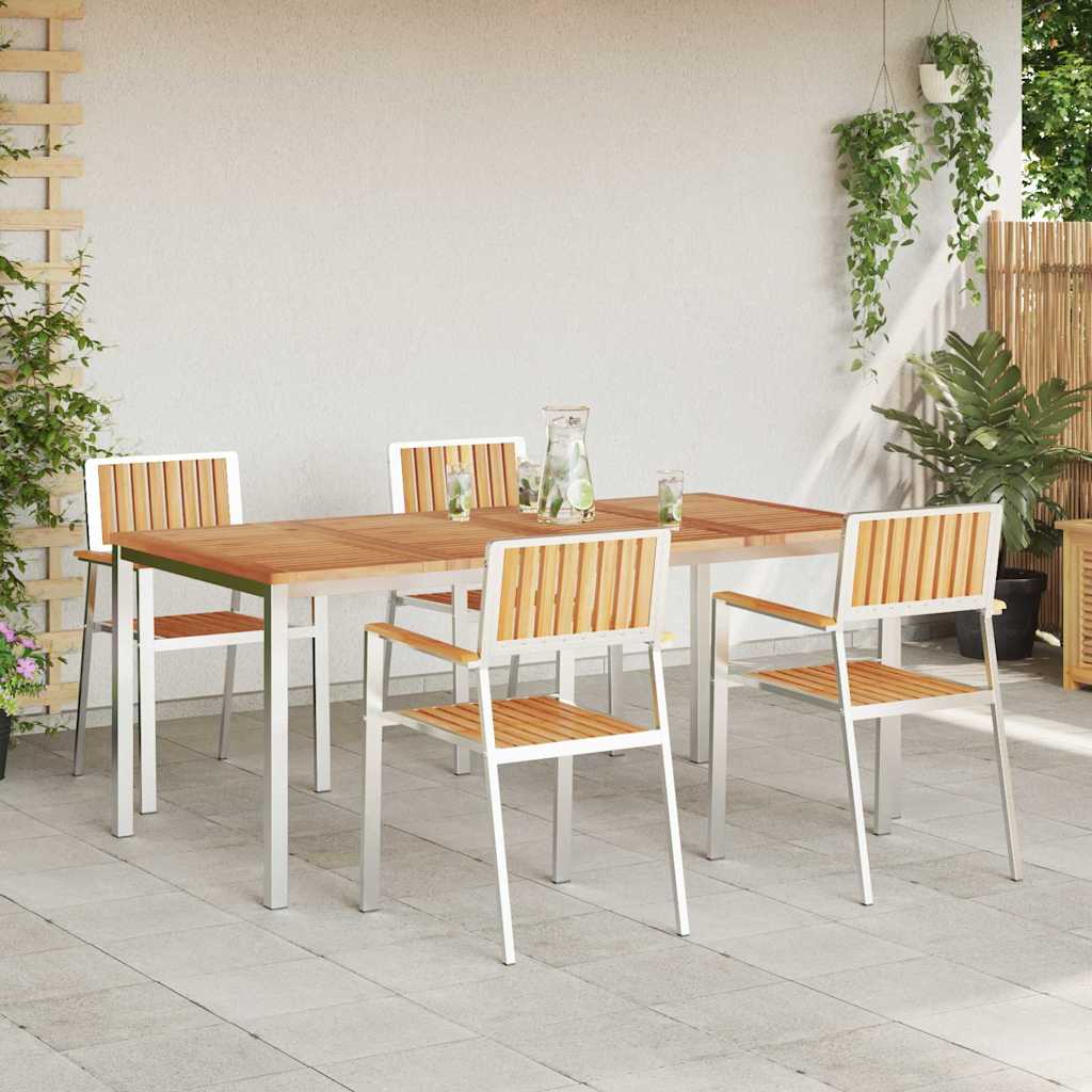 vidaXL Zestaw do jedzenia na zewnątrz 5 pcs
