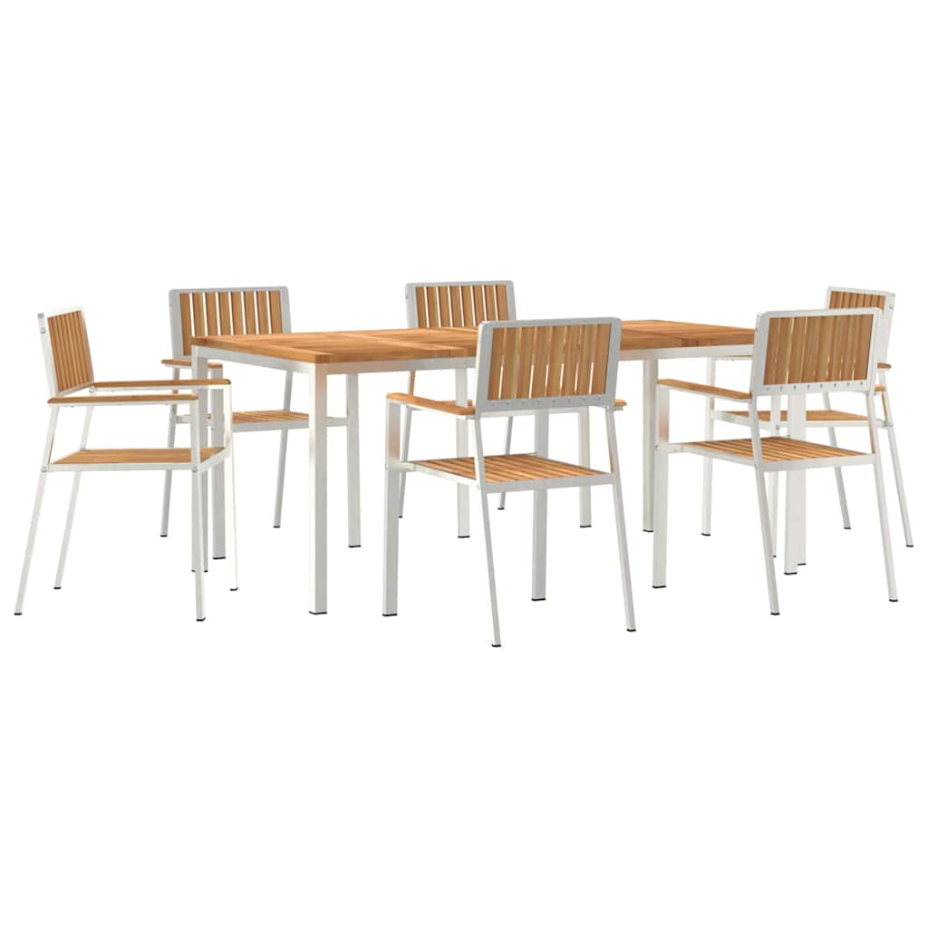 vidaXL Zestaw do jedzenia na zewnątrz 7 pcs