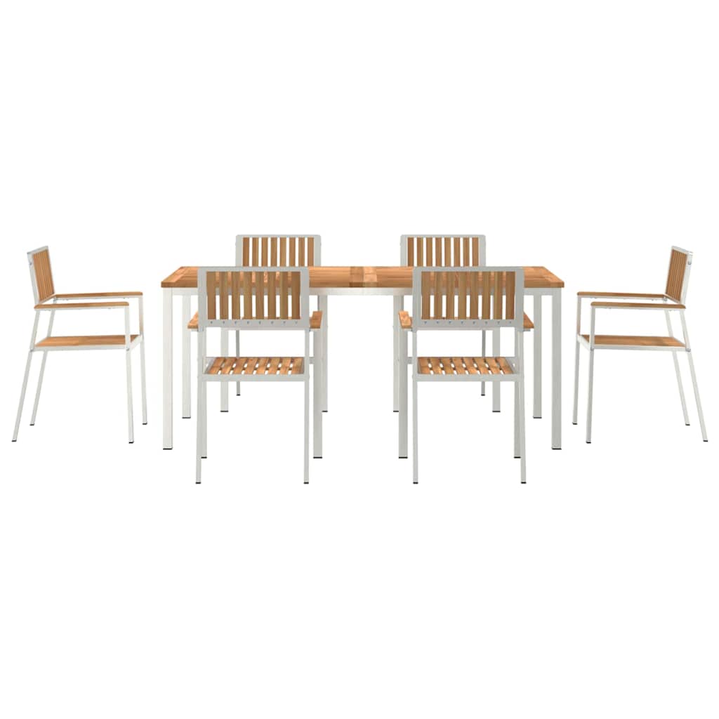 vidaXL Zestaw do jedzenia na zewnątrz 7 pcs