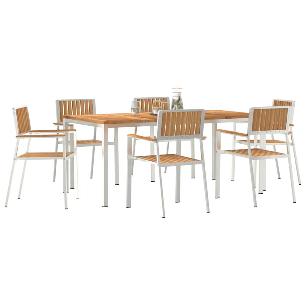 vidaXL Zestaw do jedzenia na zewnątrz 7 pcs