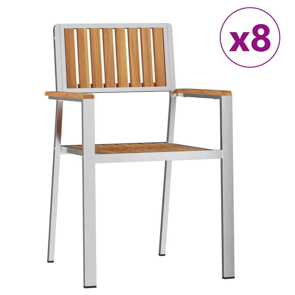vidaXL Zestaw do jedzenia na zewnątrz 9 pcs