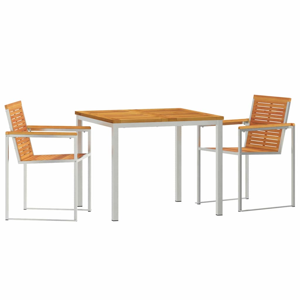 vidaXL Zestaw do jadalni w ogrodzie 3 pcs